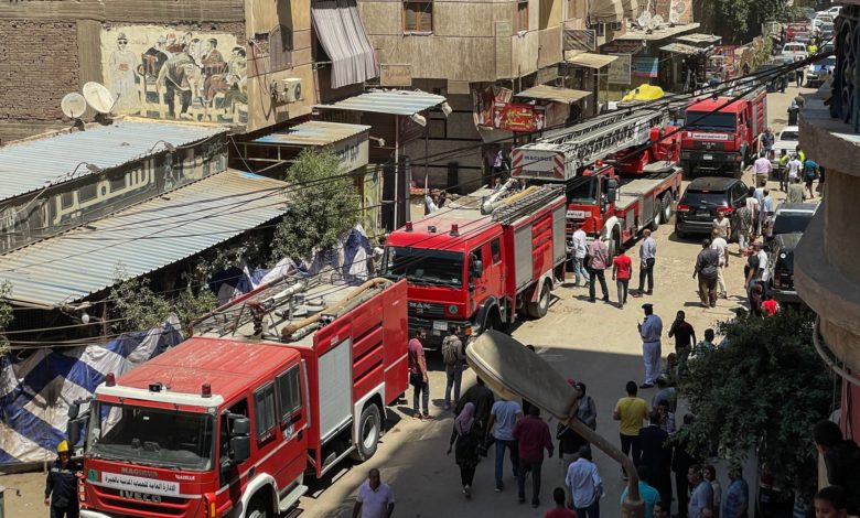 مصرع 18 طفلا بين عشرات من ضحايا حريق كنيسة “أبو سيفين” في مصر