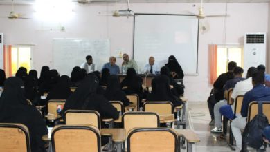 مؤسسة الصندوق الخيري للطلاب المتفوقين تزور كلية التمريض بجامعة حضرموت